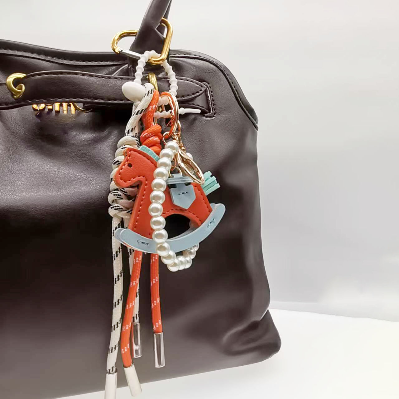 Women'S Bags Longchamp - Ita Bag Accessories Bag Charms Pearl