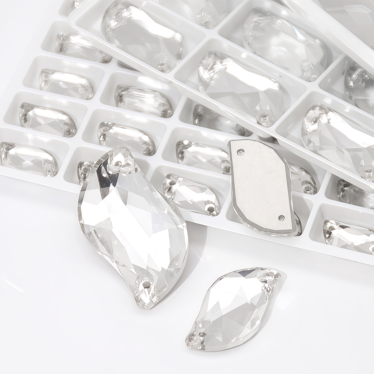 Women Bags Louis Vuitton - S Shape Sew On Rhinestone Crystal