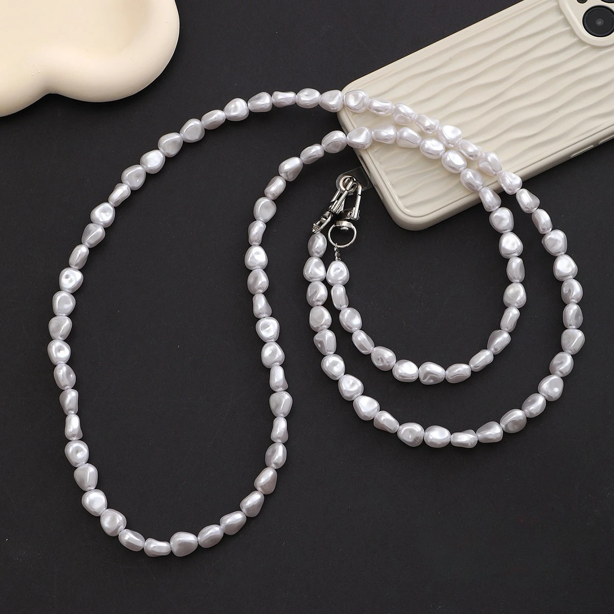 Women'S Bags Cross Body - Mobile Phone Lanyard Luxury Pearl Bead