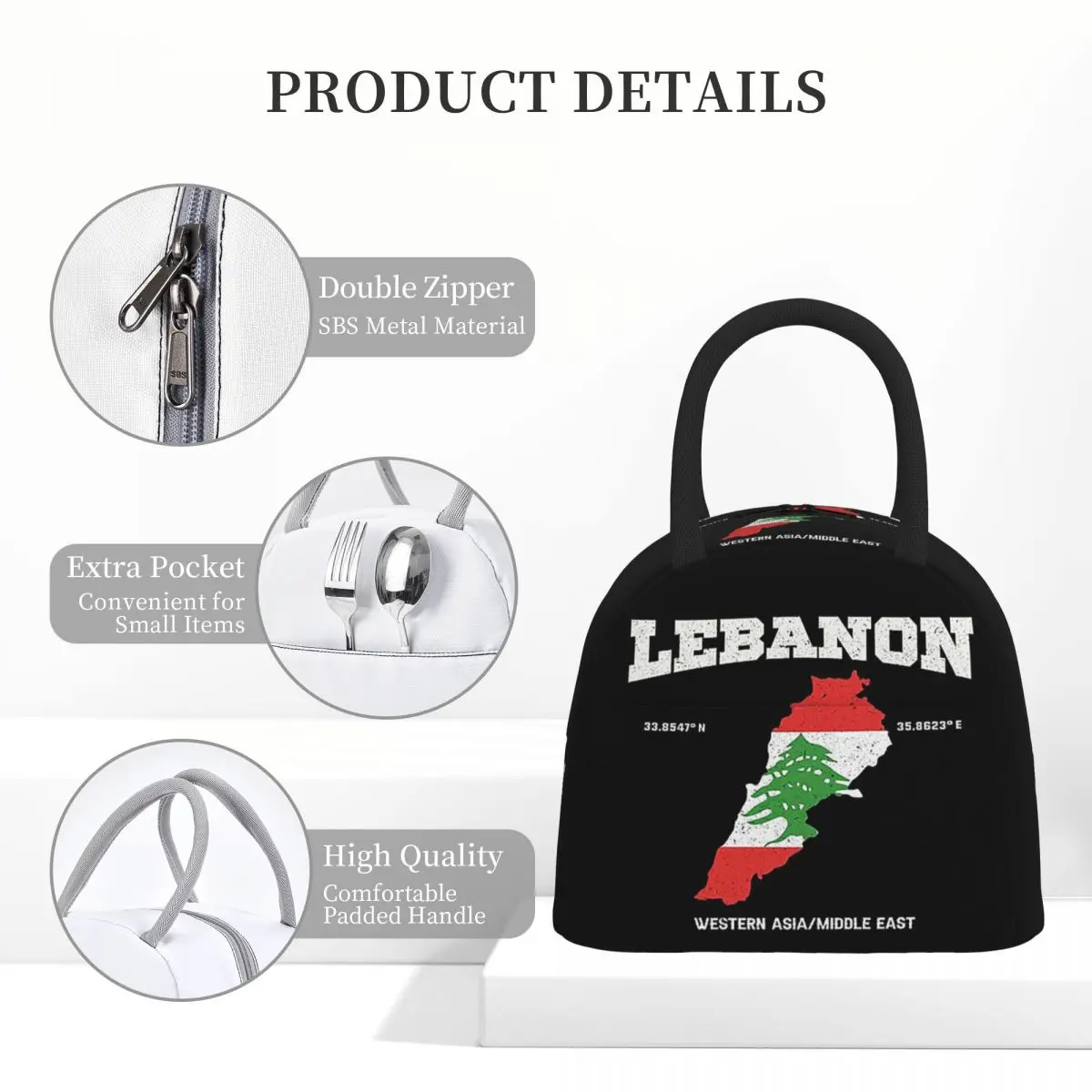 Lebanese Flag Map Lebanon Coor - Women Bags Lebanon 리뷰 및 가격