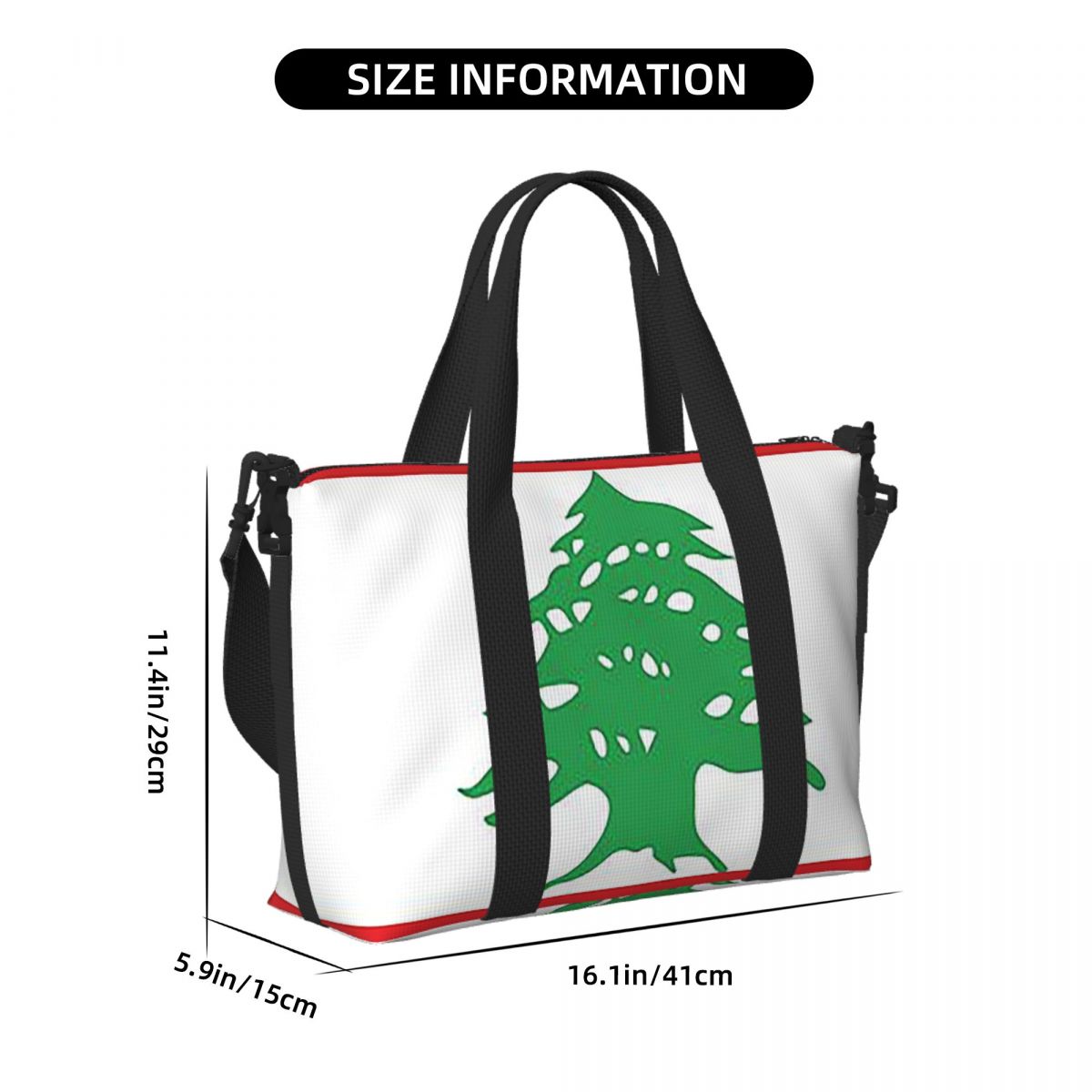 Custom Flag Of Lebanon Beach T - Women Bags Lebanon 리뷰 및 가격