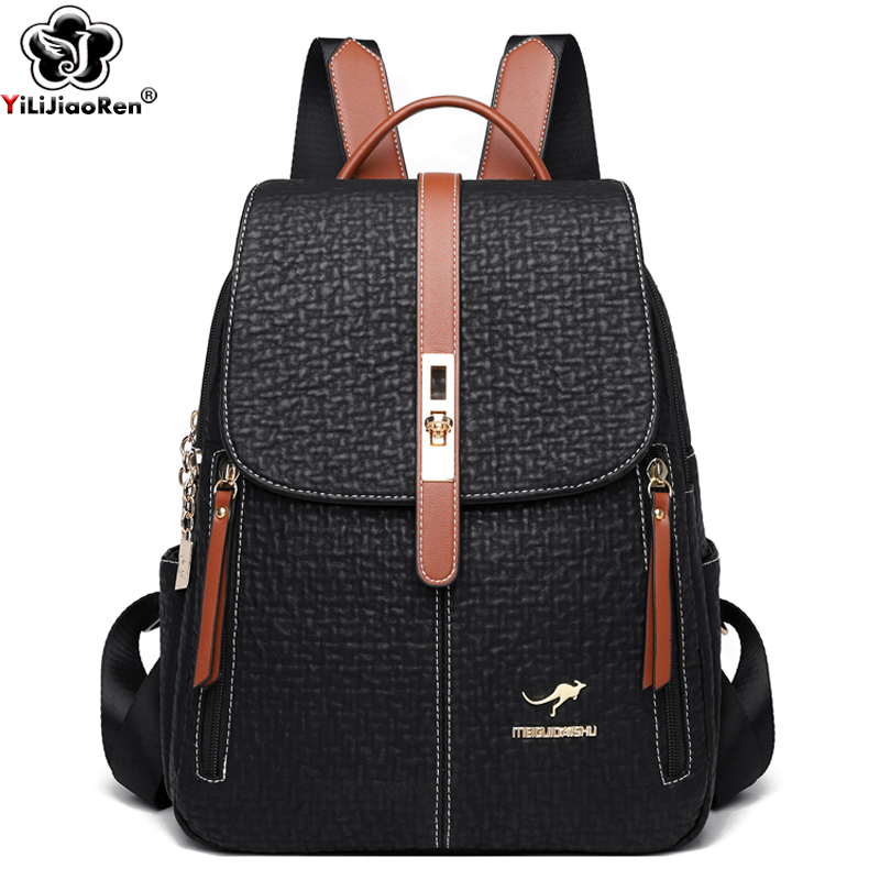 Fashion Backpacks Female High  - Women Bags Medium Size 리뷰 및 가격