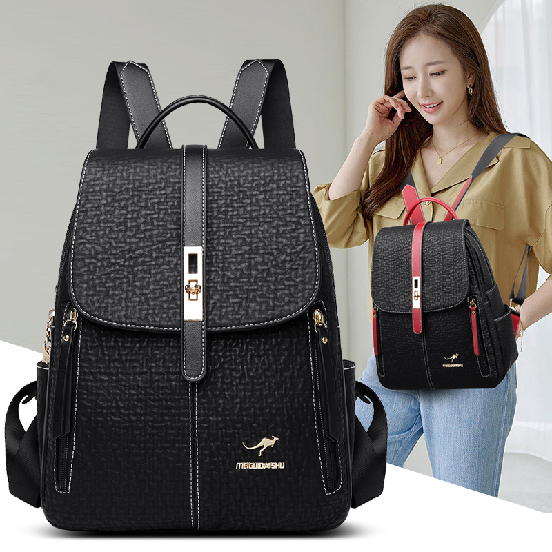 Fashion Backpacks Female High  - Women Bags Medium Size 리뷰 및 가격
