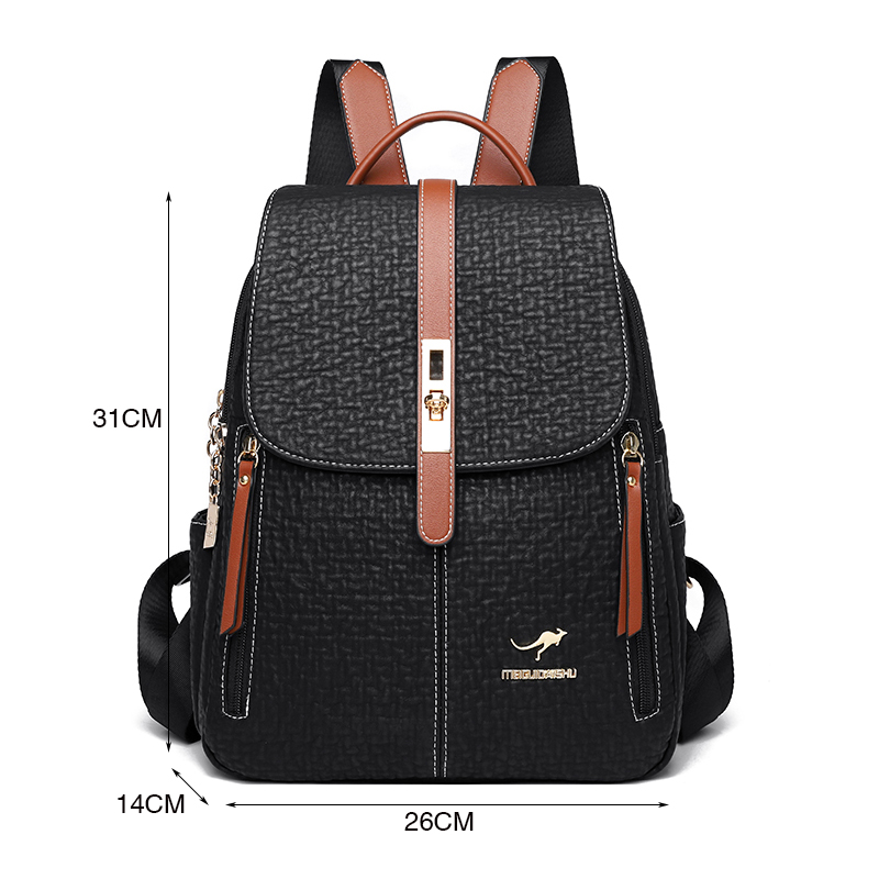 Fashion Backpacks Female High  - Women Bags Medium Size 리뷰 및 가격