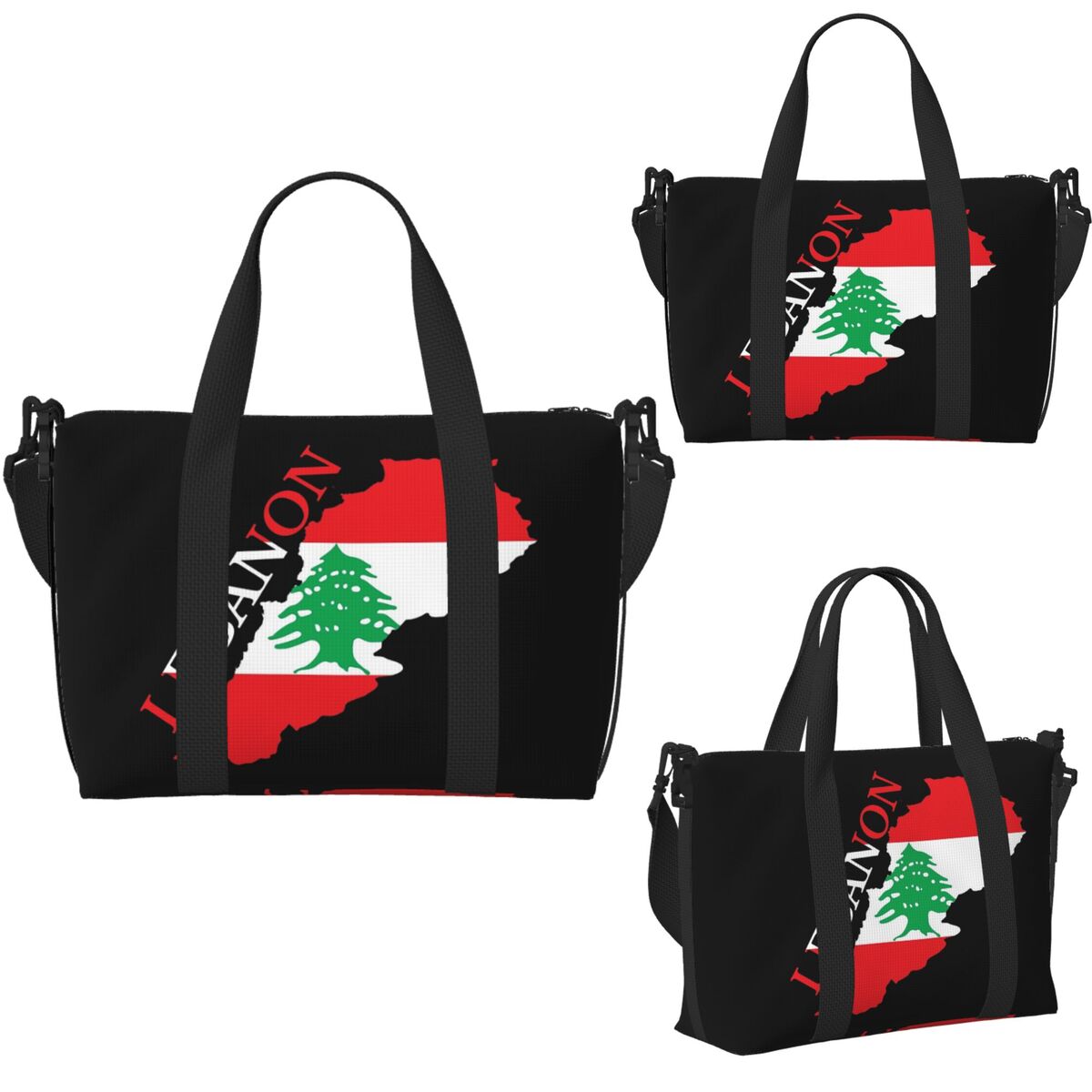 Custom Lebanon Flag Map Beach  - Women Bags Lebanon 리뷰 및 가격