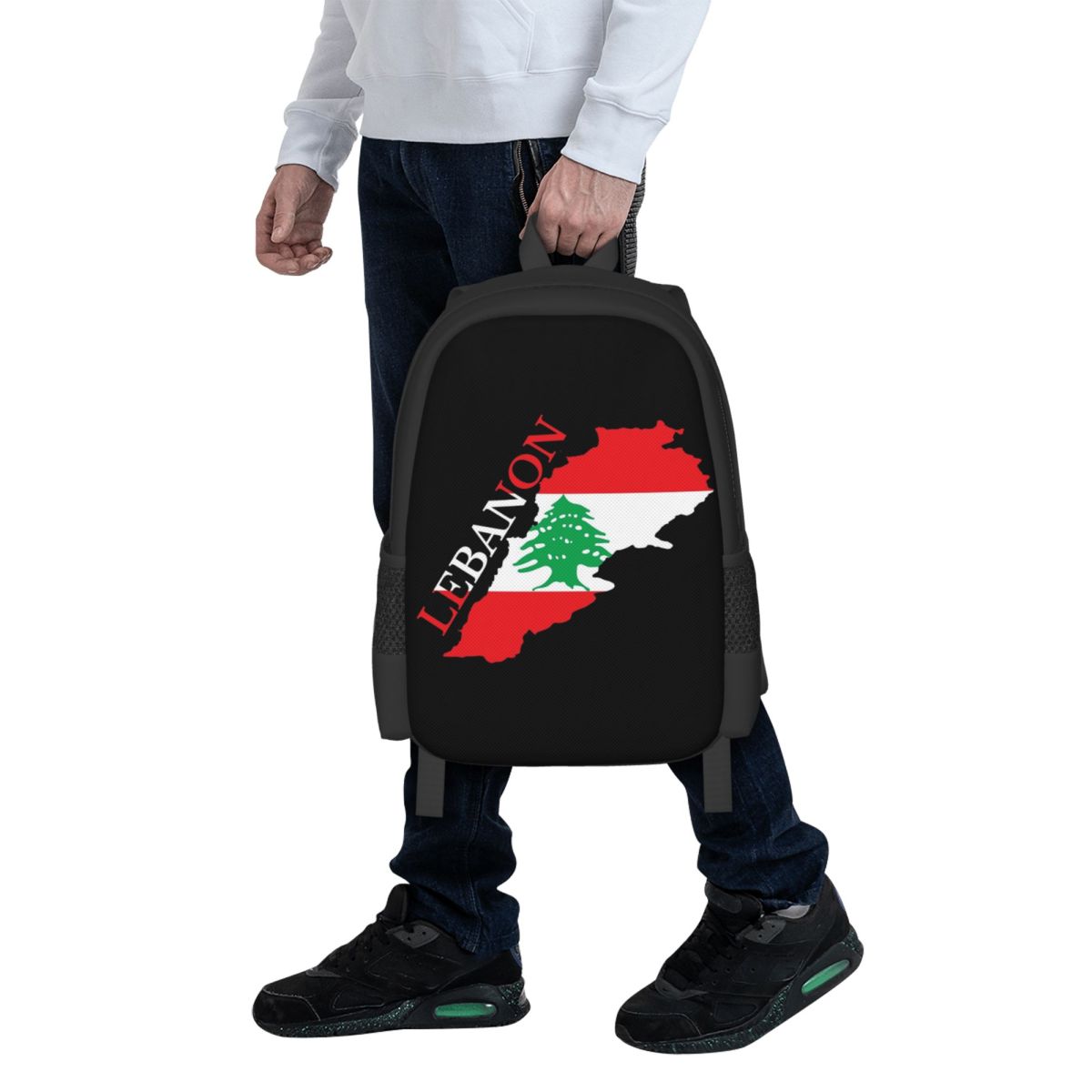 Lebanon Flag Map Student Backp - Women Bags Lebanon 리뷰 및 가격