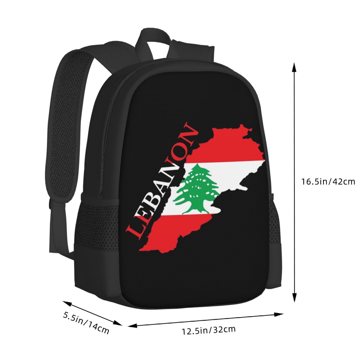 Lebanon Flag Map Student Backp - Women Bags Lebanon 리뷰 및 가격