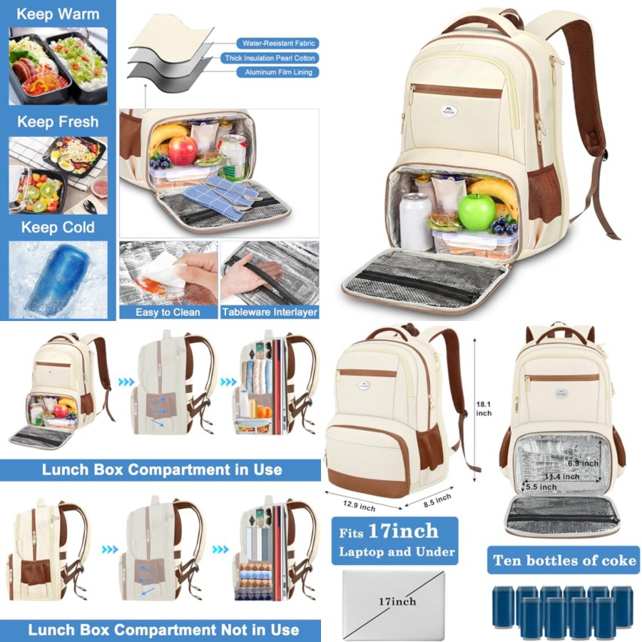 Backpack Lunch Bag for Women,  - Women Bags For Work 리뷰 및 가격
