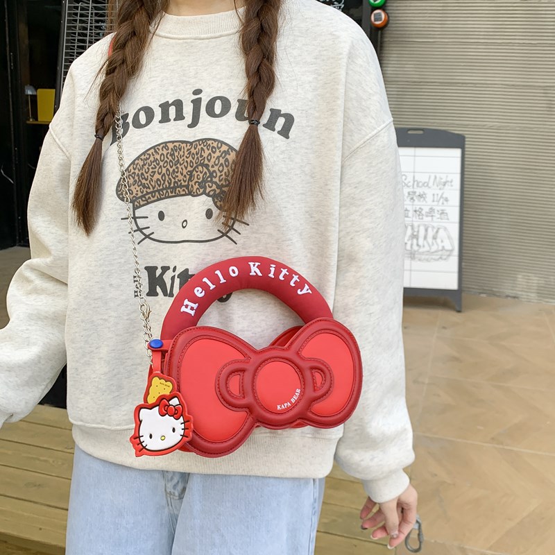Anime Hello Kitty Bow Bag Fash - Women'S Bags Cross Body 리뷰 및 가격