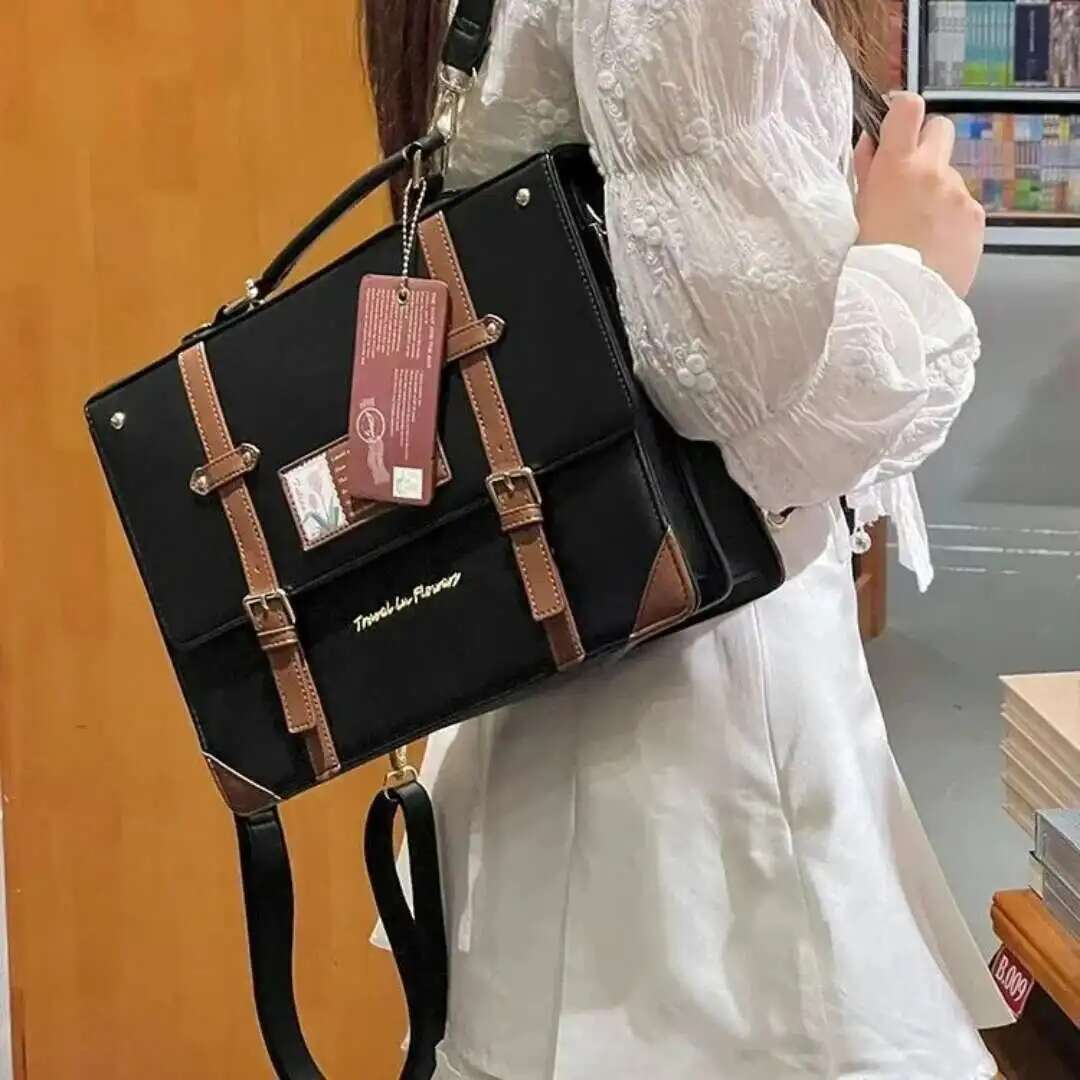 Y2K Preppy Style Large Capacit - Women Bags Medium Size 리뷰 및 가격