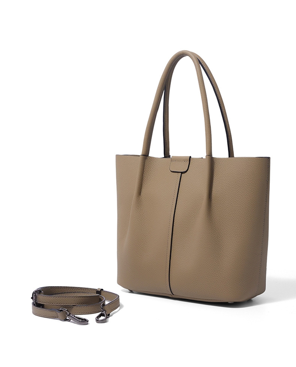 Textured Genuine Leather Handb - Top Handle Structured 리뷰 및 가격