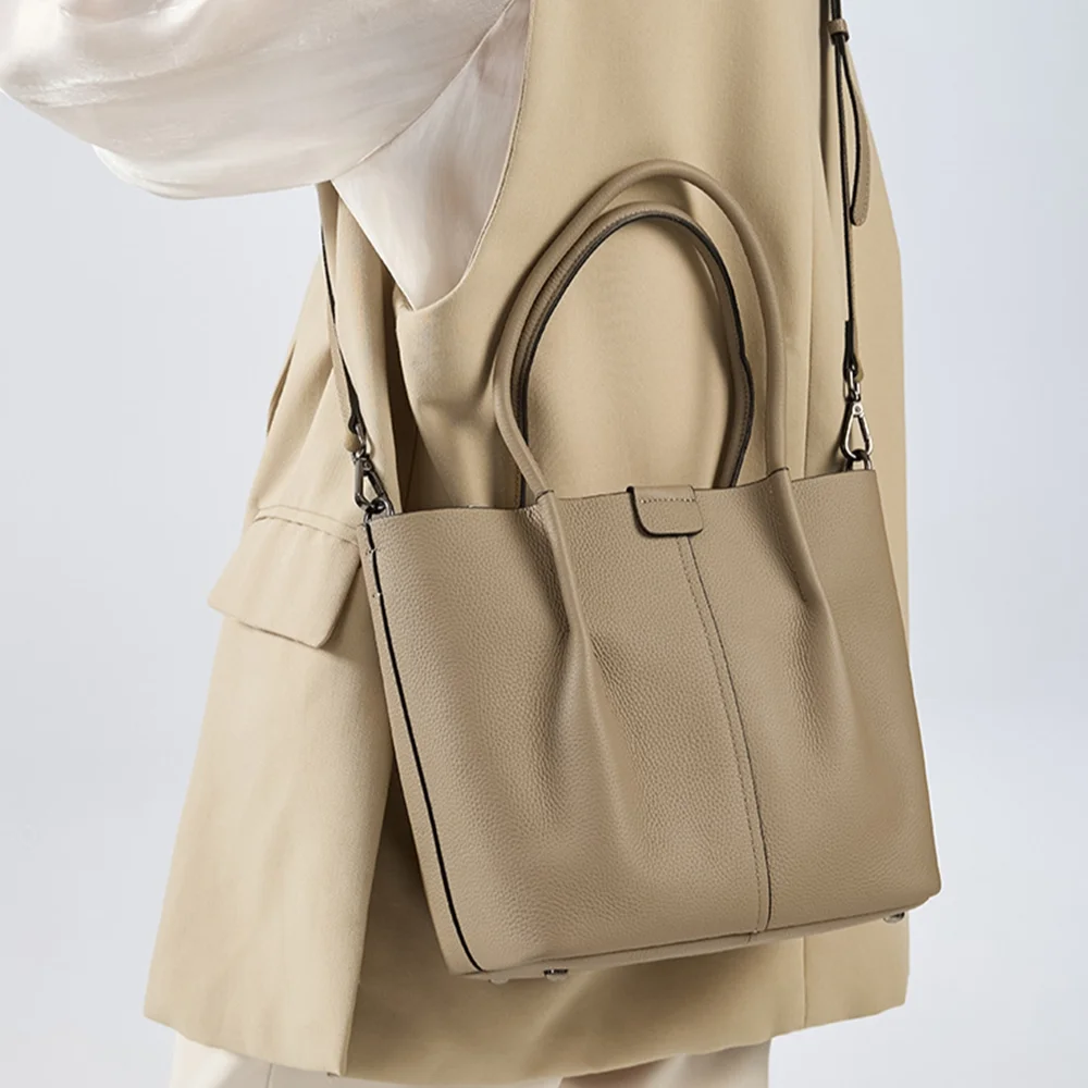 Textured Genuine Leather Handb - Top Handle Structured 리뷰 및 가격