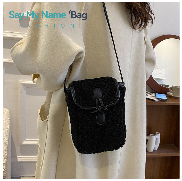 Lambswool Phone-bag Women Faux - Women'S Bags Cross Body 리뷰 및 가격