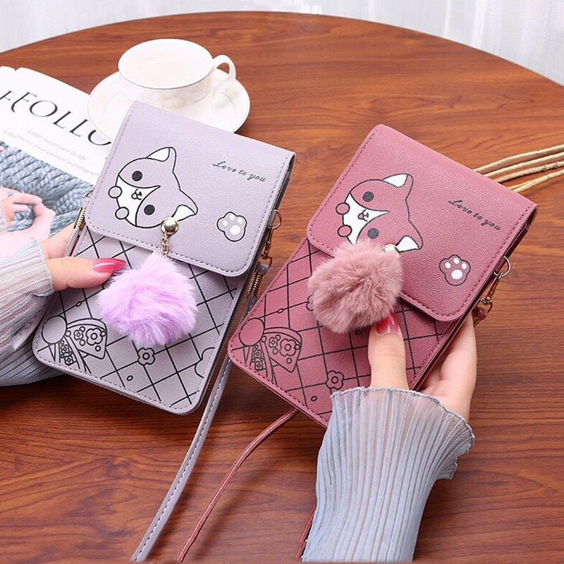 Cute Cartoon Pattern Touch-Scr - Women'S Bags Cross Body 리뷰 및 가격