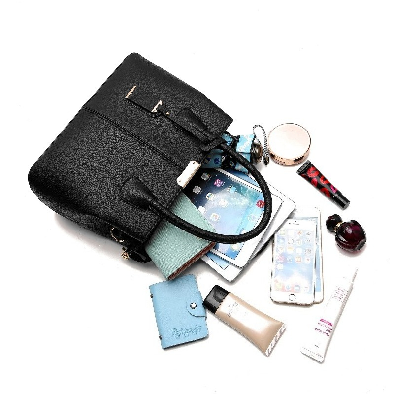 PU Leather Top-Handle Bag Stru - Top Handle Structured 리뷰 및 가격