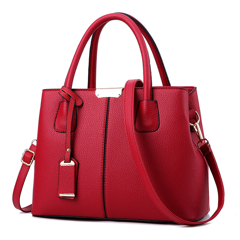 PU Leather Top-Handle Bag Stru - Top Handle Structured 리뷰 및 가격