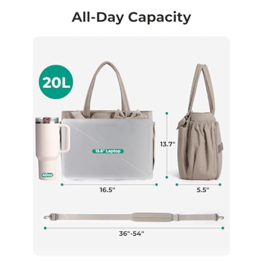 Crush Bow Tote Bag for Women,  - Women Bags For Work 리뷰 및 가격