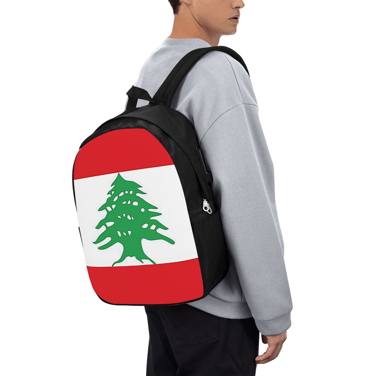 Flag Of Lebanon Backpack Trave - Women Bags Lebanon 리뷰 및 가격