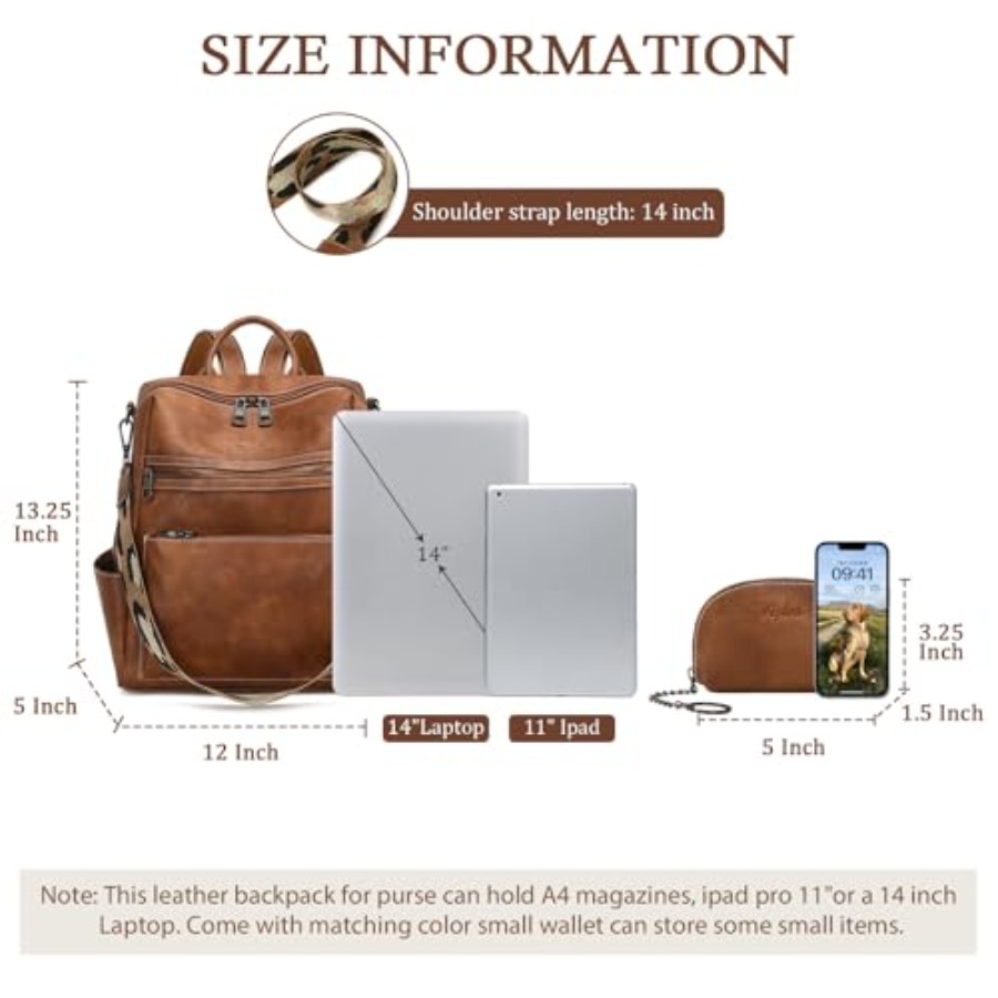 Leather Backpack Purse for Wom - Women'S Work Bags Designer 리뷰 및 가격
