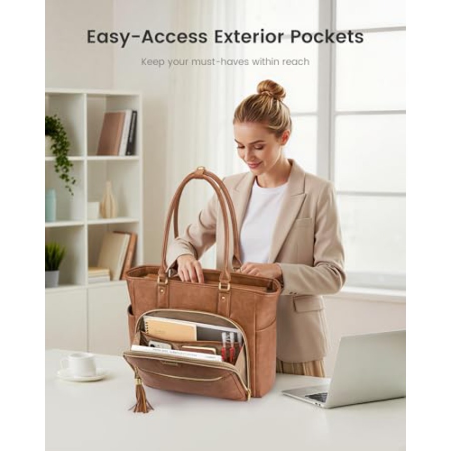 Laptop Tote Bag for Women With - Women Bags For Work 리뷰 및 가격