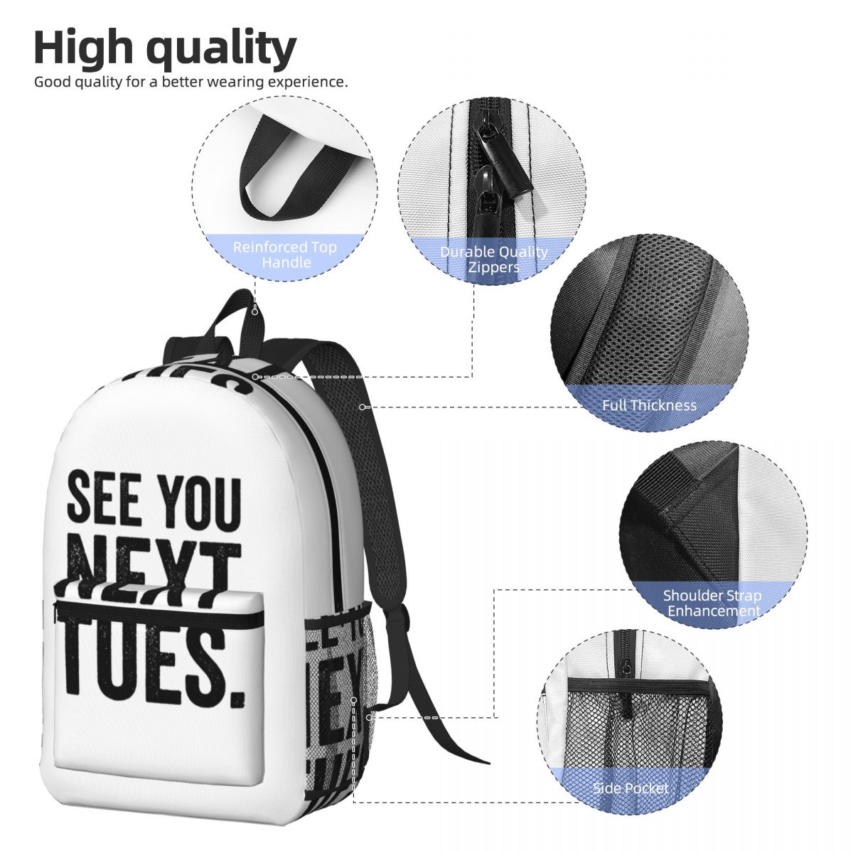 See You Next Tuesday Swearing  - Women Bags Next 리뷰 및 가격